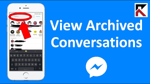 Archiving doesn't mean that you have deleted that conversation; How To View Archived Conversations In Facebook Messenger Youtube