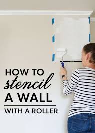 Wall Stencil Roller Patterned Paint