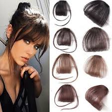 Blends perfectly with both natural and colored black hair. Thin Neat Air Bangs Human Hair Extensions Clip In On Fringe Front Hairpiece B9g3 Eur 2 38 Picclick De