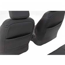 seat cover set neoprene black rough country
