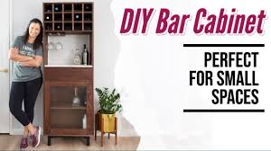 how to build a diy tall bar cabinet