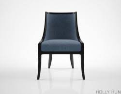 holly hunt siren dining side chair 3d