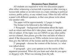 If the target journal author guide combine result and discussion section, put the citations in the however, problems arise when administration, policy makers and funding agencies assess the. Solved Discussion Paper Handout All Students Are Required Chegg Com
