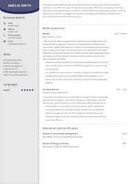 barista cv exle with free writing
