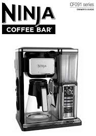 ninja cf091 coffee bar owner s guide