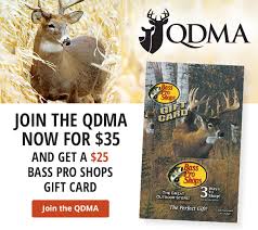 Bass pro cards on ebay is like giving me cash. Bass Pro Shops Join The Qdma Get A 25 Bass Pro Shops Gift Card Milled