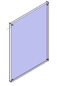 curtain wall panel with spider cl