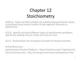 Ppt Chapter 12 Stoichiometry