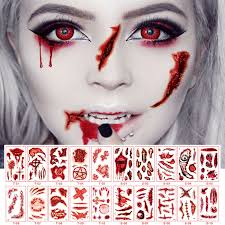halloween zombie cicatrices tatouages