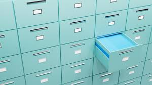 Blue Drawers Open Drawer