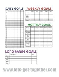 Daily Sales Goals Template Goal Sheet Smart Setting Templates