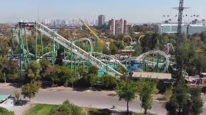 Santiago marriott hotel has a 4.50 star rating and offers parking for guests. Ohiggins Amusement Park Fantasilandia Roller Coaster Santiago Chile Aerial View By Helloworldteam