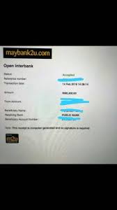 Maybank2u pay is an online debit payment gateway powered by maybank, which allows customers directly make purchase with their maybank account. Bank Transfer But Not In The Account