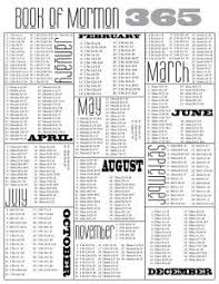 Free Printable 365 Day Book Of Mormon Reading Schedule I