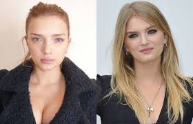 10 famous supermodels with and without