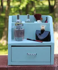 diy perfume and make up organizer