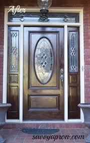 Gel Stained Front Door Savvy A