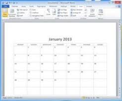 How To Use The Calendar Wizard In Microsoft Word Techwalla Com