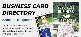 business card directory sle request