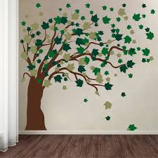 Large Blowing Tree Wall Decal Trendy
