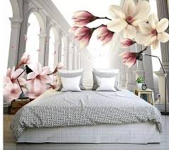 magnolia blossom with column wallpaper