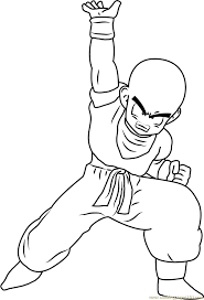 Maybe you would like to learn more about one of these? Krillin Coloring Page For Kids Free Dragon Ball Z Printable Coloring Pages Online For Kids Coloringpages101 Com Coloring Pages For Kids