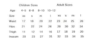 Ice Figure Skating Apparel Size Charts Northern Ice Dance