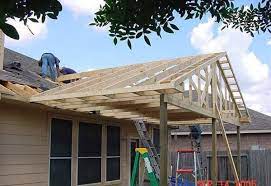 Gable Pergola Attached To The House