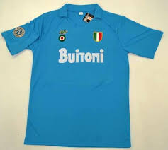 The napoli home jersey is a beautiful shade of sky blue, which is worn with white shorts and sky blue socks. Ssc Napoli Vintage Soccer Jersey 1987 1988 Jaraguar