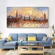 Original London City Skyline Paintings