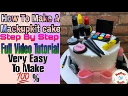 how to make makeup kit cake makeup