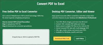 convert pdf to excel using google drive