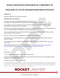 section 21 notice template faqs