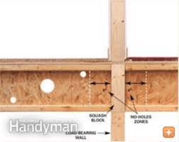 how to drill through floor joists