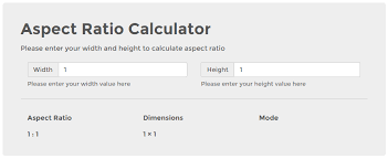 Aspect Ratio Calculator To Get Aspect Ratio For Your Images