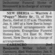 obituary for warren j moity aged 73