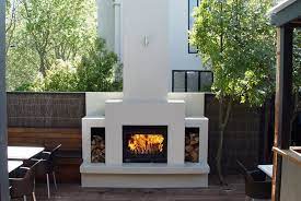 Modern Outdoor Fireplace Outdoor Wood
