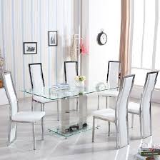 Glass Dining Table And 6 Chairs Sets Uk