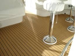 boat synthetic teak deck installation