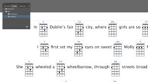 draw ukulele or guitar charts