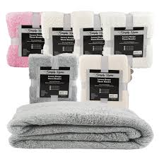 luxury sherpa throw blanket 50x60