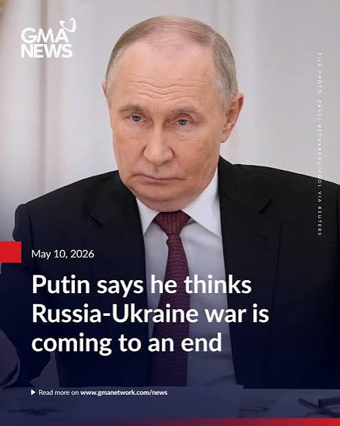 Putin suggests Russia's war on Ukraine 'coming to an end'