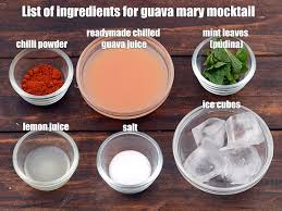 guava mary mocktail recipe y