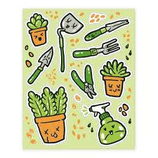 Kawaii Plants And Gardening Tools