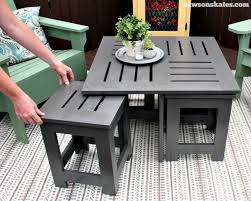 easy diy outdoor coffee table plan with