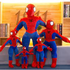 Gấu Bông Hình Người Nhện Thú Nhồi Bông Hình Người Nhện Gấu Bông Spider Man  Cao Cấp Co Dãn 4 Chiều [Siêu Anh Hùng] - Phụ kiện búp bê