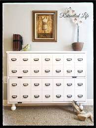 card catalog shoe cabinet ana white