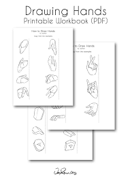 These lines flow directly out of the lines for the wrist (lines c & d). How To Draw Hands Printable Workbook Pdf Jeyram Spiritual Art