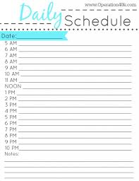 Family Binder Free Printable Set Daily Schedule