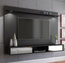 tv stand black wood led 65 in screen